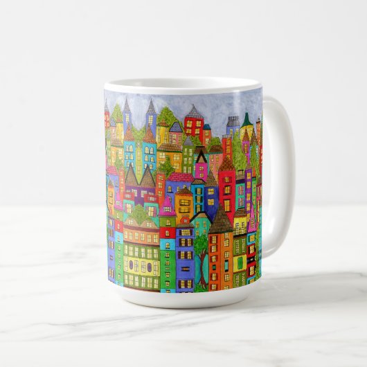 Whimsisical House Coffee Tasse (VorderseiteRechts)