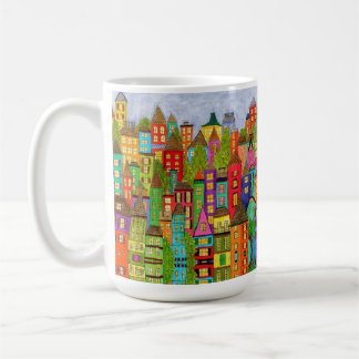 Whimsisical House Coffee Tasse