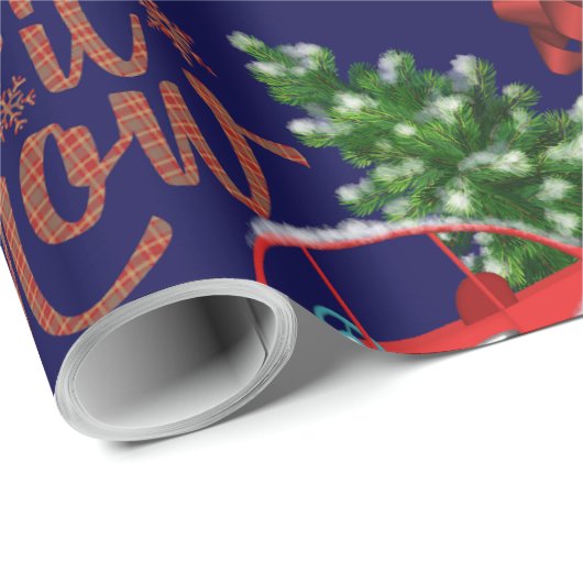 Whimsisical Let it Schnee Weihnachten Geschenkpapier (Rolleneckpunkt)