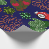 Whimsisical Let it Schnee Weihnachten Geschenkpapier (Ecke)