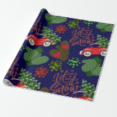 Whimsisical Let it Schnee Weihnachten Geschenkpapier (Ungerollt)