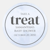 Whimsisical Light Blue Water Summer Pool Party Lec Runder Aufkleber (Vorderseite)