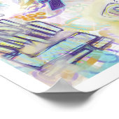 Whimsisical Modern Print Original Art Poster (Ecke)