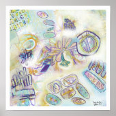 Whimsisical Modern Print Original Art Poster (Vorne)