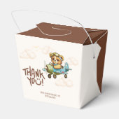 Whimsisical Watercolor Airplane Teddy Bar Vielen D Geschenkschachtel (Rückseite)