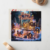 Whimsisical wünscht Weihnachtskarte Mitteilungskarte (Vorderseite/Rückseite Beispiel)