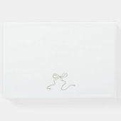 Whimsisikhandgezeichnetes Blatt Green Wappen Gäste Gästebuch (Rückseite)