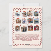 Whimsisisch Was ein Jahr Multi-Foto Weihnachten Ro (Rückseite)