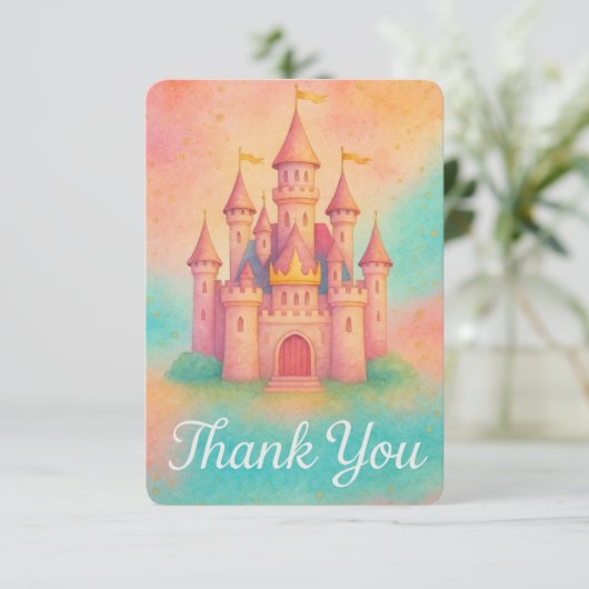 Whimsisischer Fantasy-Prinzessin Danke Ihrer Karte (Stehend Vorderseite)