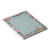 Whimsisischer Mäuse Maus Pilz Wald Weihnachten Notizblock (angewinkelt)