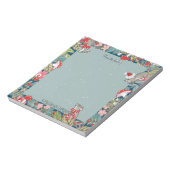 Whimsisischer Mäuse Maus Pilz Wald Weihnachten Notizblock (Rotiert)