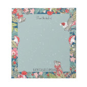 Whimsisischer Mäuse Maus Pilz Wald Weihnachten Notizblock (Vorderseite)