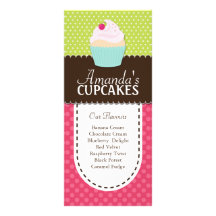 Whimsisischer und lustiger Cupcake Rack Card