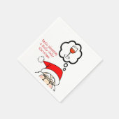 Whimsisischer Weihnachtscocktail Napkins Serviette (Ecke)