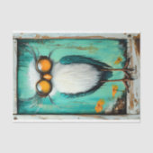 Whimsisisches Fantasy Steampunk Fun Bird BS4 Decou Seidenpapier (Vorderseite)