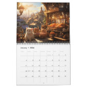 Whimsisisches, gemütliches Bäckereikartentuch aus Kalender (Jan 2026)