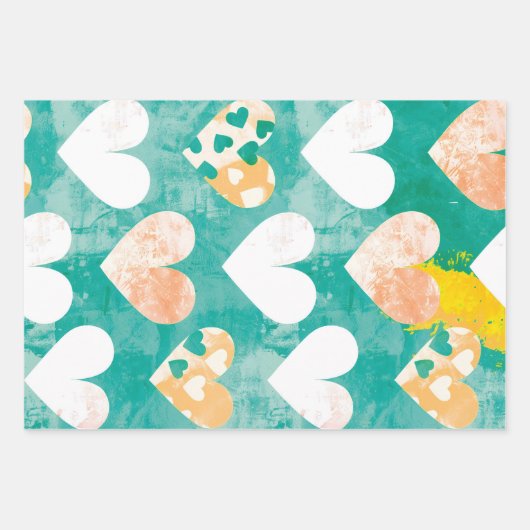 Whimsisisches grünes Kleeblatt zum ersten Geburtst Geschenkpapier Set (Vorderseite 2)