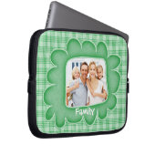 Whimsisisches Kariertes Foto Laptop-Sieb Laptopschutzhülle (Vorne Rechts)