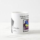 Whimsisisches schwarzes Grosses Dan Unnocent Kaffeetasse (Mittel)