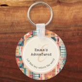 Whimsisley Wanderlust Dreamscape Adventurer Schlüsselanhänger (Rückseite)