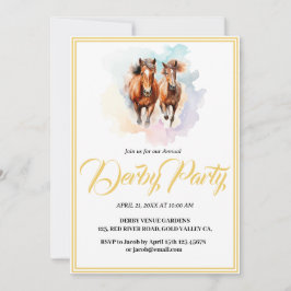 whimsisses modernes Design Horse Derby Einladung
