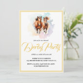whimsisses modernes Design Horse Derby Einladung (Stehend Vorderseite)