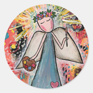 Whimsistin Runder Aufkleber