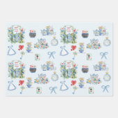 Whimsistische Alice im Wunderland Geschenkpapier Set (Vorderseite)