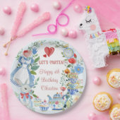 Whimsistische Alice im Wunderland Pappteller (Party)