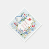 Whimsistische Alice im Wunderland Serviette (Ecke)