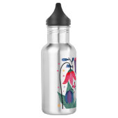Whimsistische Blume Edelstahlflasche (Links)