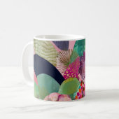 Whimsistische Blume Kaffeetasse (Vorderseite Links)
