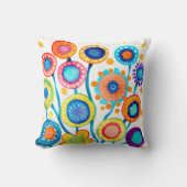 Whimsistische Blume Kissen (Vorderseite)