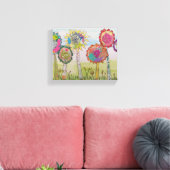 Whimsistische Blume Leinwanddruck (Insitu (Wohnzimmer))