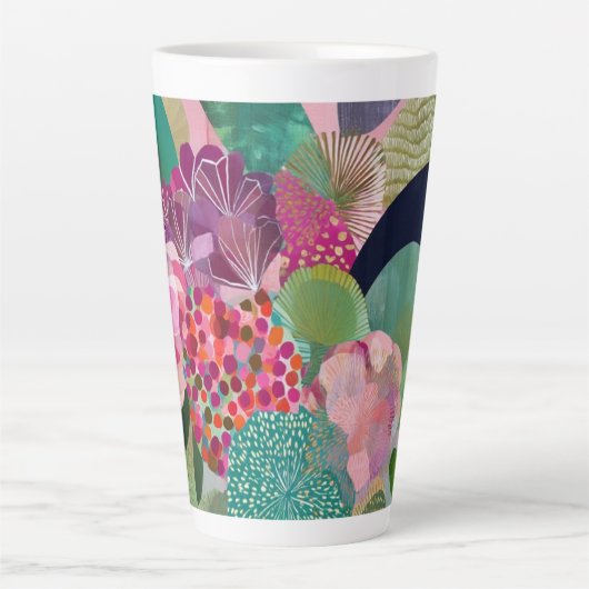 Whimsistische Blume Milchtasse (Vorderseite)