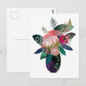 Whimsistische Blume Postkarte (Vorne/Hinten)