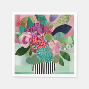 Whimsistische Blume Serviette