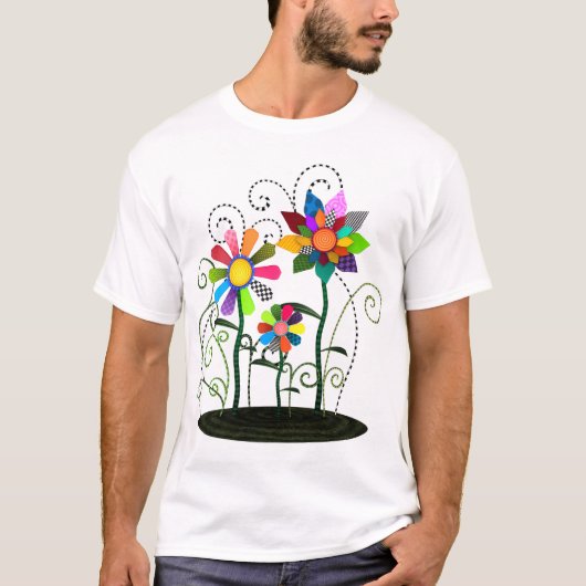 Whimsistische Blume T-Shirt (Vorderseite)