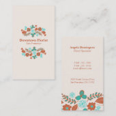 Whimsistische Blume Visitenkarte (Vorne/Hinten)