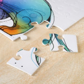 Whimsistische Dackel Puzzle (Seite)