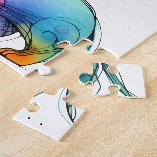 Whimsistische Dackel Puzzle (Seite)