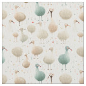 Whimsistische Dämpfe: Whimsy-Strauß Stoff (Nahaufnahme)