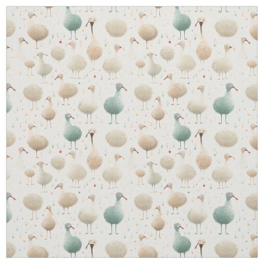 Whimsistische Dämpfe: Whimsy-Strauß Stoff (Muster)