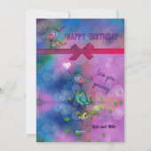 Whimsistische Geburtstagskarte für besondere Oma Feiertagskarte (Rückseite)