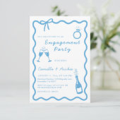 Whimsistische handgeschriebene Einladung der Gespr (Stehend Vorderseite)