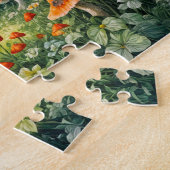 Whimsistische Hütte von Stream mit Riesenrot-Mushr Puzzle (Seite)