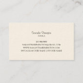 Whimsistische Illustrierte Hebamme Doula schwanger Visitenkarte (Rückseite)