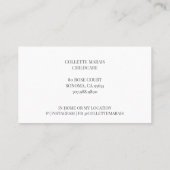 Whimsistische Illustrierte Kinderbetreuungskarte Visitenkarte (Rückseite)