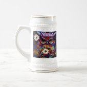 Whimsistische Impressionistische Bläschen Personal Bierglas (Links)