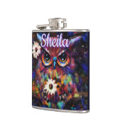 Whimsistische Impressionistische Bläschen Personal Flachmann (Links)